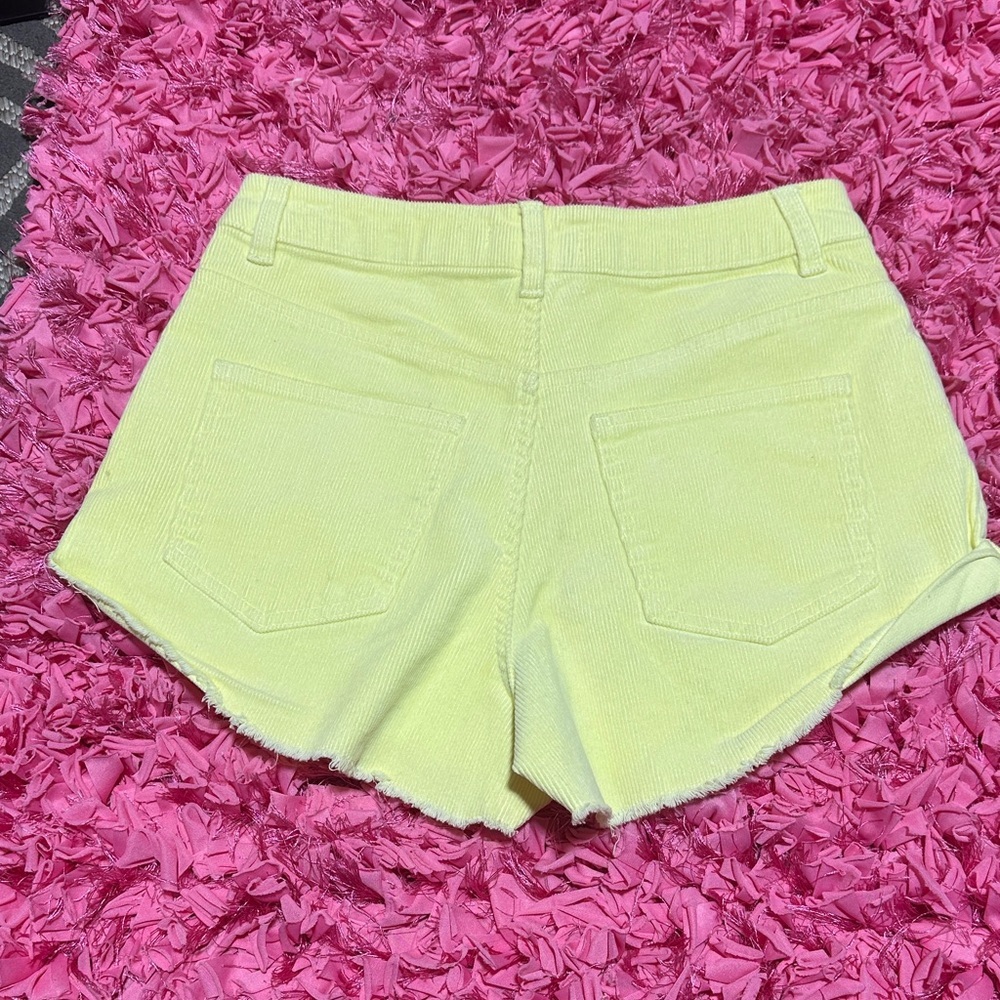 Forever 21 Light Yellow Jean Shorts - Picture 3 of 9